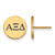 Gold Plated Sterling Silver Alpha Xi Delta Enamel Post Earrings LogoArt GP032AXD