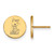 Gold Plated Sterling Silver Alpha Xi Delta Enamel Post Earrings LogoArt GP047AXD