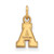 Gold Plated Sterling Silver Appalachian State University X-Small LogoArt Pendant