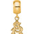 Image of Gold Plated Sterling Silver Arizona State University XSmall Bead LogoArt GP034