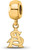 Image of Gold Plated Sterling Silver Arizona State University XSmall Bead LogoArt GP034