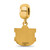 Gold Plated Sterling Silver Auburn University Small Dangle Bead by LogoArt