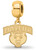 Gold Plated Sterling Silver Baylor University Small Dangle Bead LogoArt GP035BU