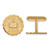 Gold Plated Sterling Silver Central Michigan University Crest Cuff Links LogoArt