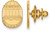 Gold Plated Sterling Silver Coastal Carolina University Crest Lapel Pin LogoArt