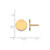 Gold Plated Sterling Silver Delta Gamma Enamel Post Earrings by LogoArt GP020DG