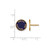Gold Plated Sterling Silver Delta Phi Epsilon Post Earrings by LogoArt GP019DPH