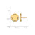 Gold Plated Sterling Silver Delta Phi Epsilon Post Earrings by LogoArt GP020DPH