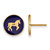 Gold Plated Sterling Silver Delta Phi Epsilon Post Earrings by LogoArt GP046DPH