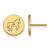Gold Plated Sterling Silver Delta Phi Epsilon Post Earrings by LogoArt GP047DPH
