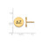 Gold Plated Sterling Silver Delta Zeta Enamel Post Earrings by LogoArt (GP033DZ)