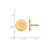 Gold Plated Sterling Silver Delta Zeta Enamel Post Earrings by LogoArt (GP047DZ)