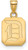 Gold Plated Sterling Silver Duquesne University Small Pendant LogoArt (GP005DUU)