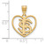 Image of Gold Plated Sterling Silver Florida State University Pendant in Heart by LogoArt