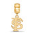 Image of Gold Plated Sterling Silver Florida State University Small Bead LogoArt GP036FSU
