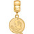 Image of Gold Plated Sterling Silver Florida State University Small Bead LogoArt GP057FSU