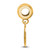 Gold Plated Sterling Silver Furman University Small Dangle Bead by LogoArt