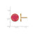 Gold Plated Sterling Silver Gamma Phi Beta Enamel Post Earrings LogoArt GP019GPB