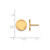 Gold Plated Sterling Silver Gamma Phi Beta Enamel Post Earrings LogoArt GP020GPB