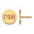 Gold Plated Sterling Silver Gamma Phi Beta Enamel Post Earrings LogoArt GP032GPB