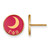 Gold Plated Sterling Silver Gamma Phi Beta Enamel Post Earrings LogoArt GP046GPB
