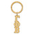 Gold Plated Sterling Silver Gamma Phi Beta Key Chain by LogoArt