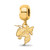 Gold Plated Sterling Silver Georgia Institute of Tech Small Bead by LogoArt