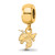 Gold Plated Sterling Silver Georgia Institute of Tech X-Small Bead by LogoArt