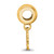 Gold Plated Sterling Silver Georgia Institute of Tech X-Small Bead by LogoArt