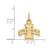 Image of Gold Plated Sterling Silver Iowa State University X-Small Pendant by LogoArt