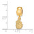 Gold Plated Sterling Silver James Madison University X-Small Bead Charm LogoArt