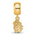 Gold Plated Sterling Silver James Madison University X-Small Bead Charm LogoArt