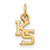 Gold Plated Sterling Silver Kansas State University XSmall Pendant LogoArt GP043