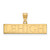 Gold Plated Sterling Silver Lehigh University Large Pendant by LogoArt GP006LHU