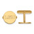 Gold Plated Sterling Silver Louisiana State University Cuff Links by LogoArt