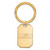 Gold Plated Sterling Silver Louisiana State University Key Chain by LogoArt