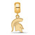 Image of Gold Plated Sterling Silver Michigan State University Sm Bead LogoArt GP062MIS Image of Gold Plated Sterling Silver Michigan State University Sm Bead LogoArt GP062MIS