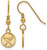 Image of Gold Plated Sterling Silver NHL Buffalo Sabres X-Small Dangle LogoArt Earrings