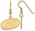 Gold Plated Sterling Silver NHL Carolina Hurricanes Sm Dangle LogoArt Earrings