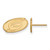 Gold Plated Sterling Silver NHL Carolina Hurricanes XSmall Post LogoArt Earrings