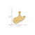 Image of Gold Plated Sterling Silver NHL Detroit Red Wings Small Pendant by LogoArt
