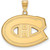 Image of Gold Plated Sterling Silver NHL Montreal Canadiens Large Pendant by LogoArt