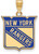 Gold Plated Sterling Silver NHL New York Rangers Large Enamel Pendant by LogoArt