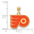 Gold Plated Sterling Silver NHL Philadelphia Flyers Small Enamel LogoArt Pendant