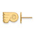 Gold Plated Sterling Silver NHL Philadelphia Flyers XSmall Post LogoArt Earrings