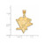 Image of Gold Plated Sterling Silver NHL Pittsburgh Penguins Large Pendant by LogoArt