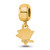 Gold Plated Sterling Silver NHL Pittsburgh Penguins X-Small Bead Charm LogoArt