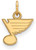 Image of Gold Plated Sterling Silver NHL St. Louis Blues X-Small Pendant by LogoArt