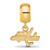 Image of Gold Plated Sterling Silver NHL Washington Capitals X-Small Bead Charm LogoArt
