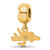 Image of Gold Plated Sterling Silver NHL Washington Capitals X-Small Bead Charm LogoArt